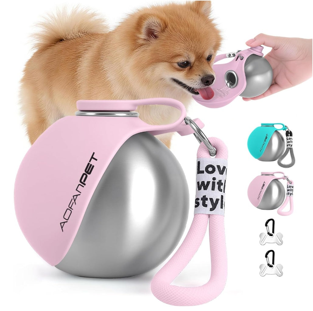 WhizeDrink™ — Portable Stainless Steel Pet Travel Sphere