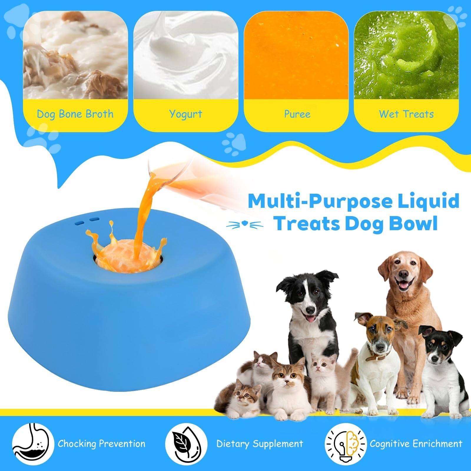 WhizePet™ Rolling Treat Bowl – Slow Feeder & Boredom Buster