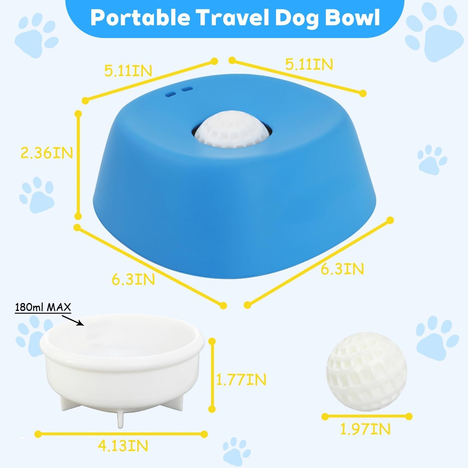 WhizePet™ Rolling Treat Bowl – Slow Feeder & Boredom Buster
